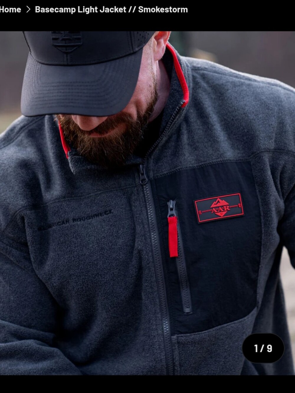 All American Roughneck Basecamp Light Jacket // Smokestorm- L